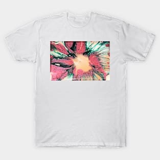 Red Orange Green Floral Spin T-Shirt